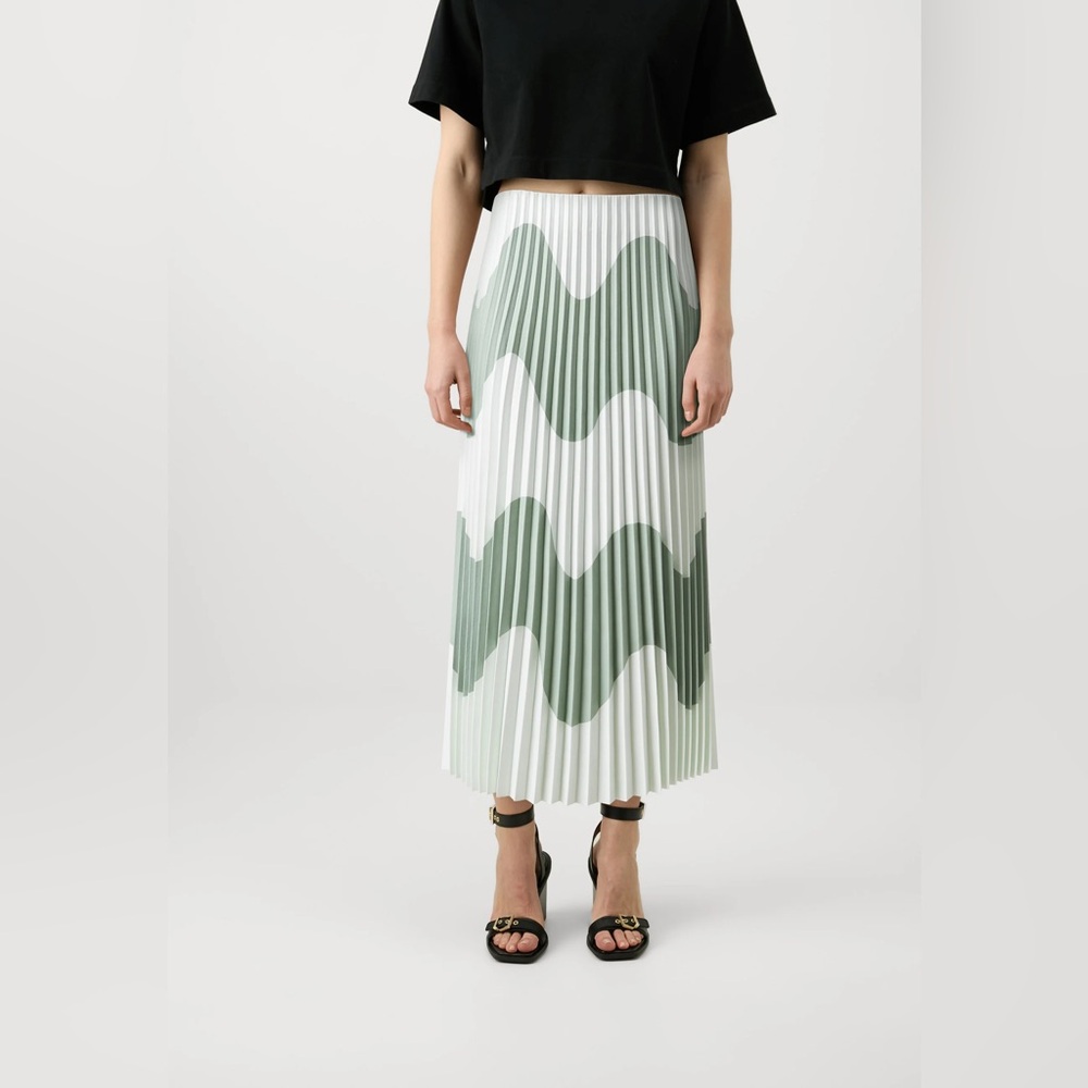 Marimekko Piiru Lokki Skirt Greyish Green